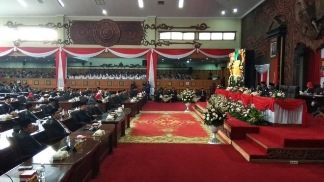 DPRD Provinsi Jambi Gelar Paripurna Istimewa Dengarkan Pidato Kenegaraan Presiden RI.