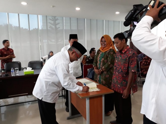 Penandatanganan Kesepakatan Nota Kesepahaman (Memorandum of Understanding/MoU).