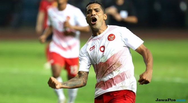 Beto Goncalves tunjukkan tajinya di laga melawan Laos dengan cetak dua gol. (Dery Ridwansah/JawaPos.com)