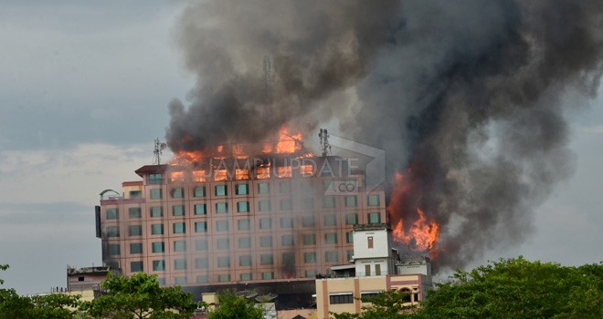 Kebakaran Novita Hotel beberapa waktu lalu. 