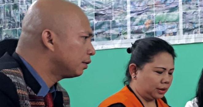 Meliana bersama kuasa hukumnya, Ranto Sibarani. (Istimewa)