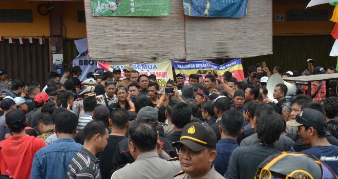 Unjuk rasa driver Go-Car beberapa waktu lalu.