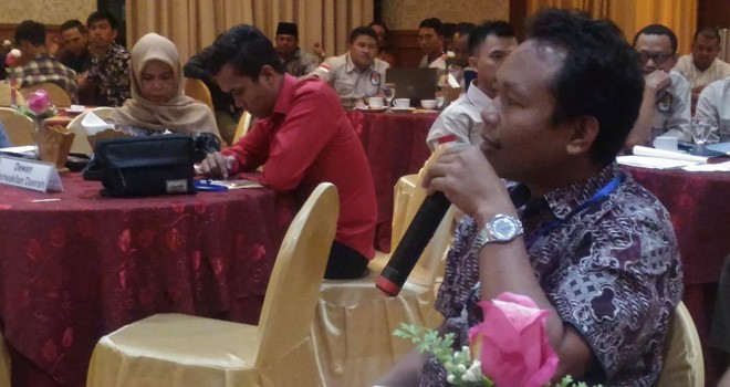 Pleno terbuka rekapitulasi penetapan Daftar Pemilih Tetap (DPT) Pemilu 2019 di hotel Abadi Grand.