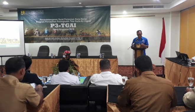 Acara penandatangan Kerja sama P3- TGAI dengan desa penerima tahun 2018 ini.