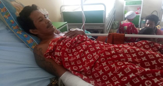 Korban pembacokan dirawat di Rumah Sakit Umum Daerah STS Tebo.