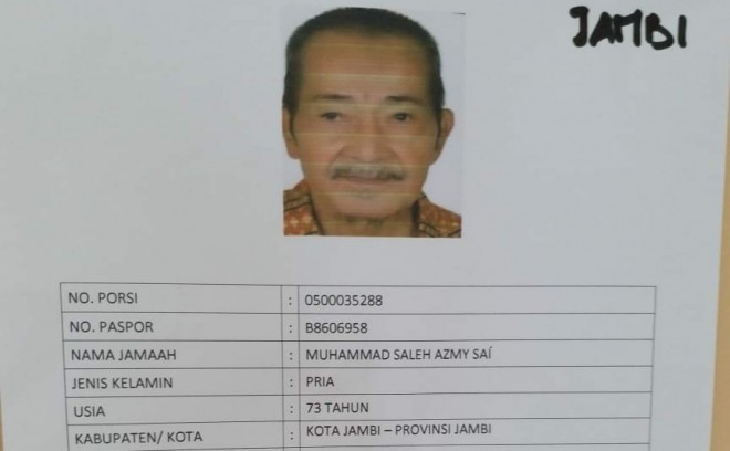 Jamaah Haji Kota Jambi Wafat Di Madinah.