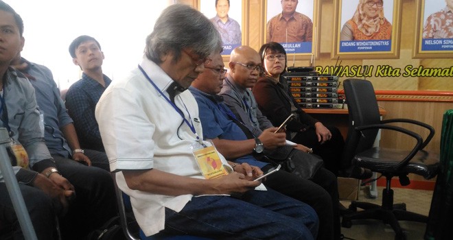 Nasrullah Hamka menghadiri sidang putusan ajudikasi sengketa pemilu yang diajukan PBB terkait mantan narapidana korupsi beberapa waktu lalu.   