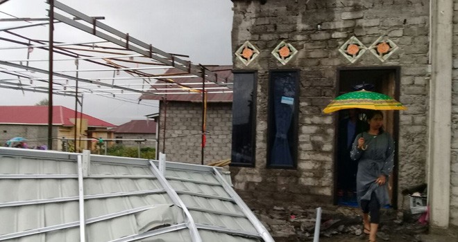 Angin Puting Beliung Hantam Wilayah Gunung 7 Kerinci.