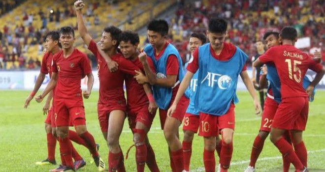 Timnas U-16 Indonesia menang 2-0 atas Iran di laga pertama Piala Asia U-16 2018 (Mahesa Indra/Jawa Pos)