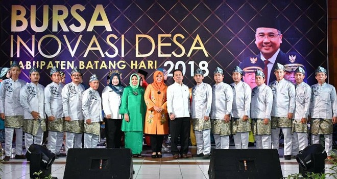 Acara Bursa Inovasi Desa Kabupaten Batang Hari Tahun 2018 yang dilaksanakan di Gedung Pemuda Muara Bulian pada Rabu (26/09).