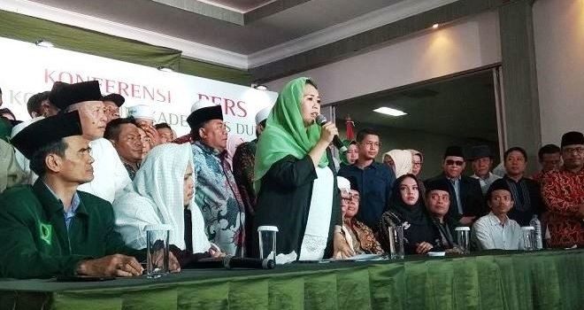 Yenny Wahid deklarasi dukungan kepada Jokowi-Ma ruf.