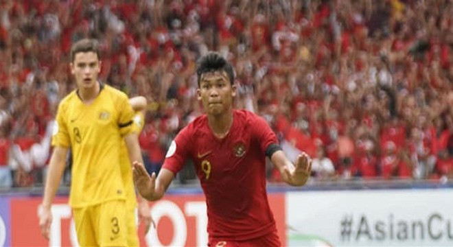 Suasana laga Timnas U-16 Indonesia kontra Australia di laga perempat final Piala AFC U-16 di Bukit Jalil National Stadium,Malaysia ,Senin(1/10) petang.Foto:AFC