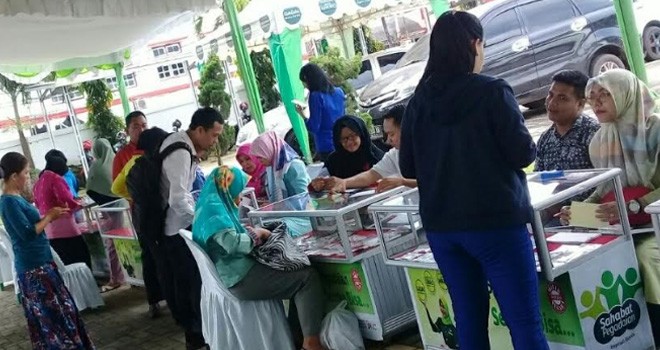 Kegiatan bazaar emas Pegadaian beberapa waktu lalu