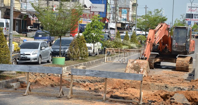 Pengerjaan Box Culvert di Jalan Pattimura.