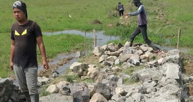  Jalan Usaha Tani Dinas TPH Kerinci Dibongkar.