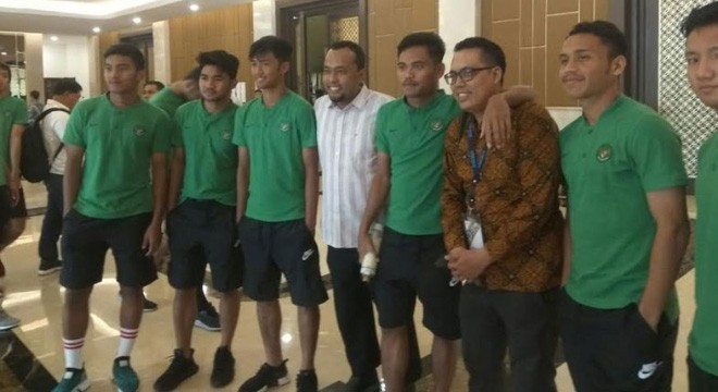 PRIMA- PEMAIN TIMNAS U-19 SIAP TEMPUR MENGHADAPI TAIWAN DI PIALA ASIA 2018. (BAMBANG/INDOPOS)