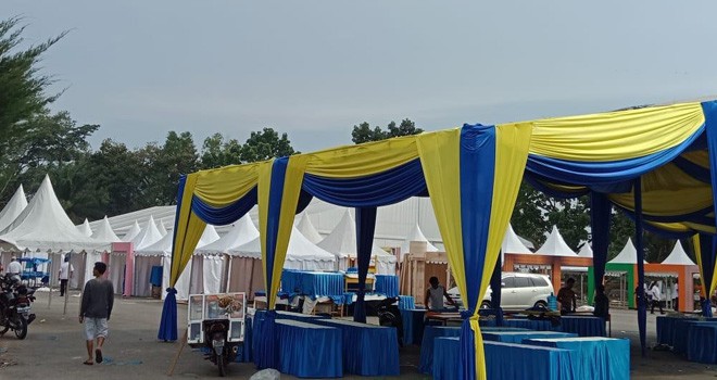 Bazar yang akan di gelar di lapangan GOR Serunai Baru Muara Bungo.