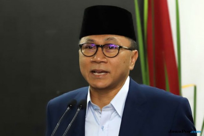 Ketua Umum Partai Amanat Nasional (PAN) Zulkifli Hasan menilai, arahan yang dilakukan oleh Luhut dan Sri Mulyani kepada Lagarde maupun Jim hanya sekadar bercanda saja. (Dery Ridwansyah/JawaPos.com)