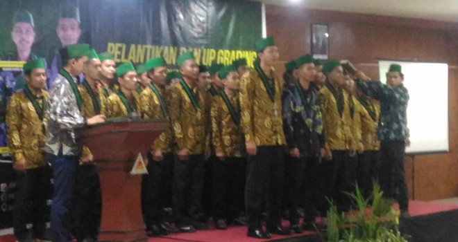 Pelantikan Pengurus Badan Koordinasi Himpunan Mahasiswa Islam (Badko HMI) Jambi dibawah pimpinan Iin Habibi di grand hotel, malam ini Jumat (19/10).