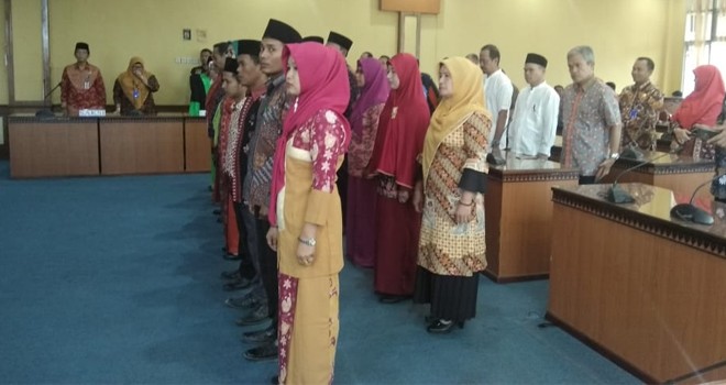 Pelantikan Guru SD dan SMP.