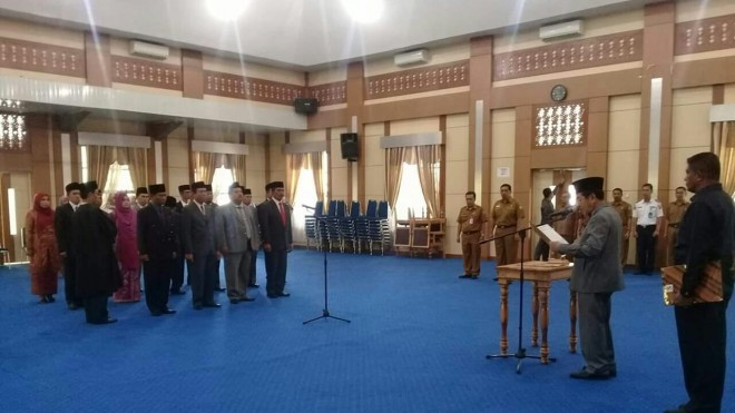 Wako AJB, saat Melantik eselon II. 