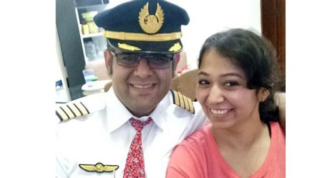 Bhavye Suneja (kiri) Pilot Lion Air JT 610 yang Jatuh di Tanjung Karawang. Foto : IST/FACEBOOK