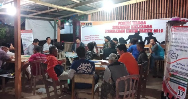 Sosialisasi Soal Pemilu 2019.