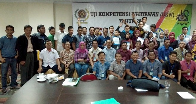 Peserta UKW ke IV PWI Jambi.