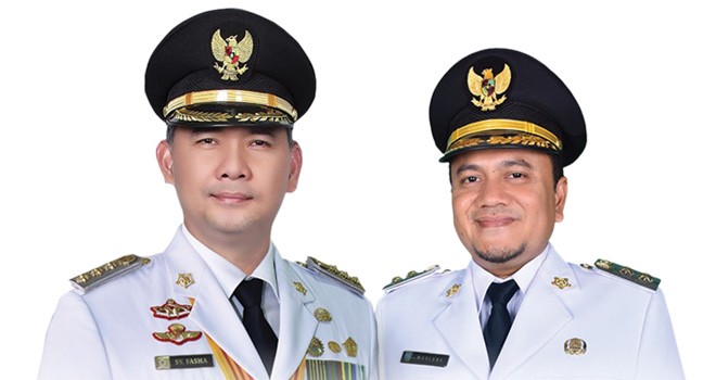 Wali Kota dan Wakil Wali Kota Jambi terpilih periode 2018-2023, Sy Fasha- Maulana.