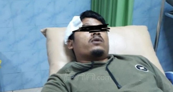 NS yang mengalami luka cukup serius di Rumah Sakit.