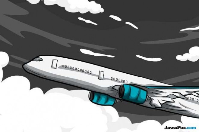 Ilustrasi maskapai penerbangan Merpati Nusantara Airlines (KOKOH PRABA WARDANI)