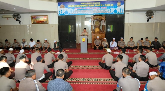Peringatan Maulid Nabi, Kapolda Ajak Personil Untuk Meneladani Perilaku Rasulullah.