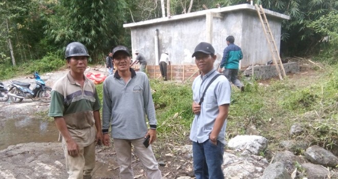 Terlihat PAM milik warga Tiga Desa Ambai