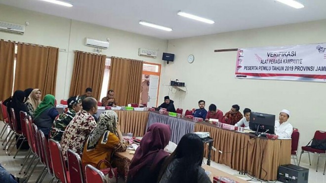 KAMPANYE : Komisi Pemilihan Umum (KPU) Provinsi Jambi menggelar rapat koodinasi persiapan kampanye. Jelang Januari, KPU ingatkan pelaporan dana kampanye Pemilu.   