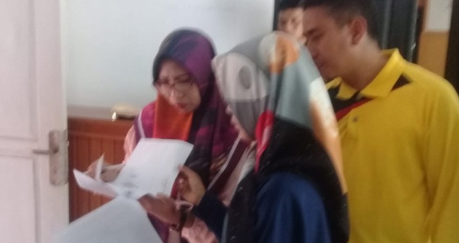 Suasana Sidak yang dilakukan BKPSDM Sarolangun.