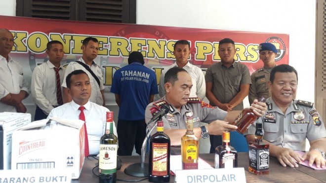 Konrensi Pers Ditpolair Polda Jambi beberapa waktu lalu. Foto : Ist For Jambi Update