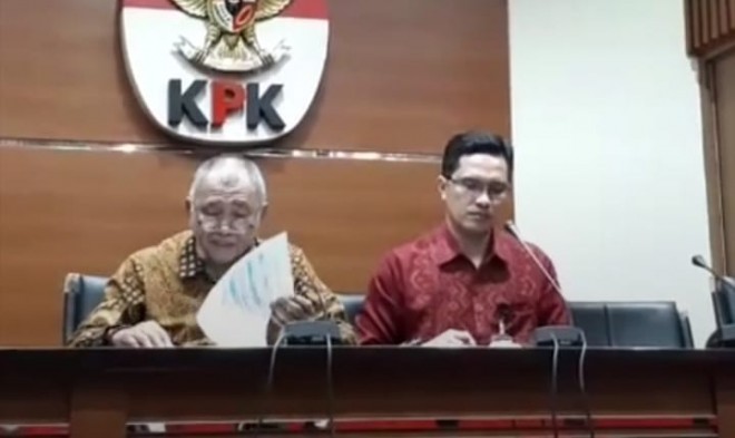 Screanshot Live KPK di Instagram beberapa waktu lalu.