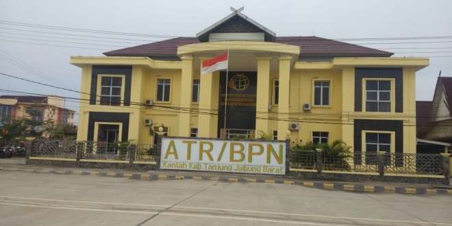 Kantor BPN Tanjabbar. Foto : Gatot / Jambiupdate