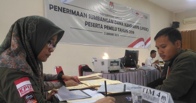 Penerimaan Sumbangan Dana Kampanye (LPSDK). Foto : Ist