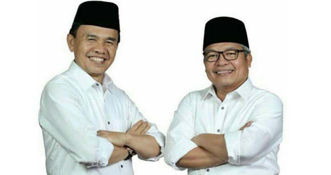 Bupati dan Wakil Bupati Kerinci terpilih, Adi Rozal dan Ami Taher.