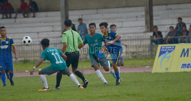 Pertandiangan Gubernur Cup 2018 lalu di Stadion Tri Lomba Juang. Foto : Dok Jambiupdate