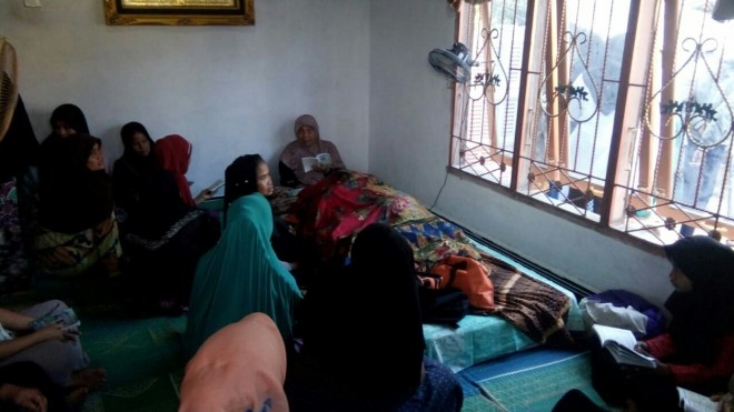 Suasana di rumah duka/ Foto :wiwin