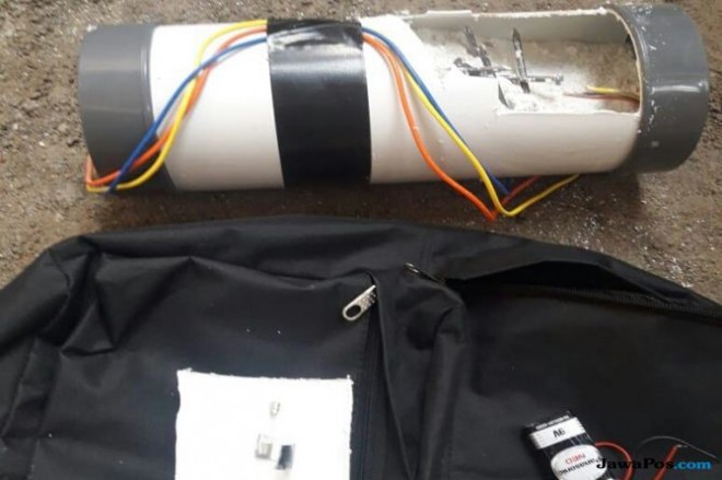 Benda mencurigakan seperti bom (Istimewa)