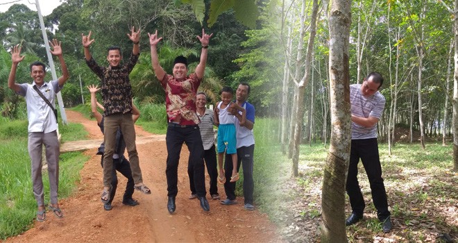  Anggota DPR dari Fraksi PDIP, Ihsan Yunus melakukan kunjungan ke Desa Kemingking, Kecamatan Taman Rajo, Kabupaten Muaro Jambi, Kamis (17/1). Foto : Ist