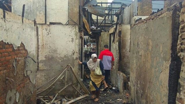 Ratusan rumah di Tomang hangus terbakar (Wildan Ibnu Walid/JawaPos.com)