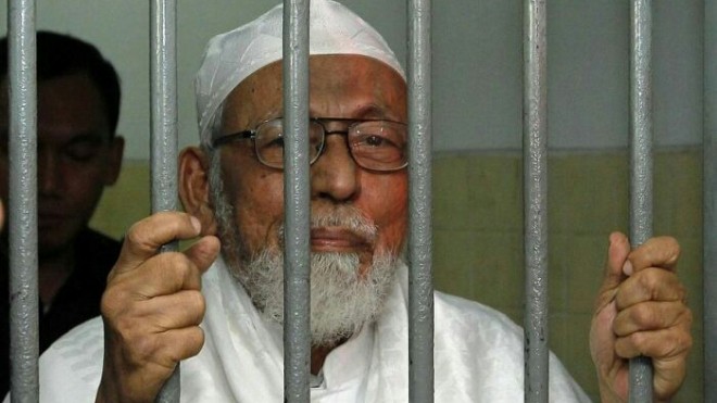 Baasyir telah dianggap memenuhi syarat untuk dibebaskan setelah menjalani 2/3 hukuman dari vonisnya. (Reuters, Beawiharta)