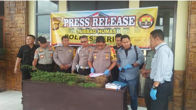 Press Realese di Polres Kerinci. Foto : Gusnadi / Jambiupdate