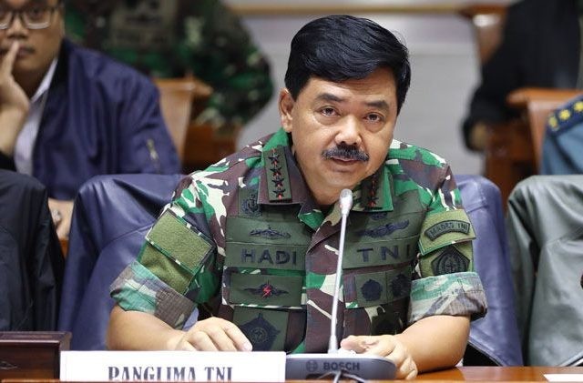 Panglima TNI Marsekal Haji Tjahjanto.