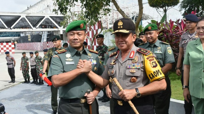 Kapolda bersama Danrem
