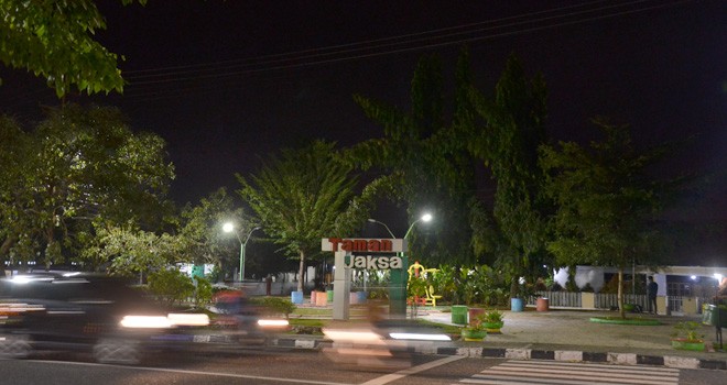 Taman Jaksa yang dibangun Pemerintah Kota Jambi 2018 lalu. Tahun ini Pemerintah Kota Jambi akan menambah 11 taman lagi dengan anggaran Rp 9 M. Foto : M Ridwan / Jambi Ekspres